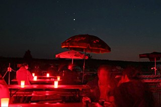 Abends im H-alpha-Biergarten