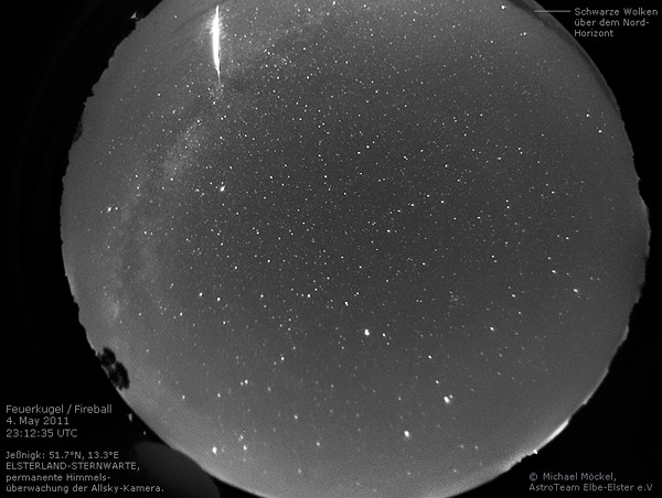 Feuerkugel am 4. Mai 2011, &copy; Michael M�ckel.