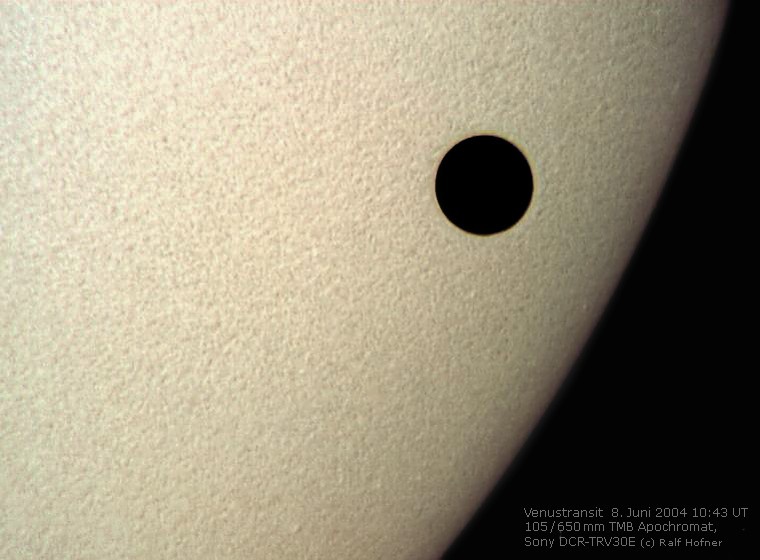 Venustransit 2004. &copy; Ralf Hofner