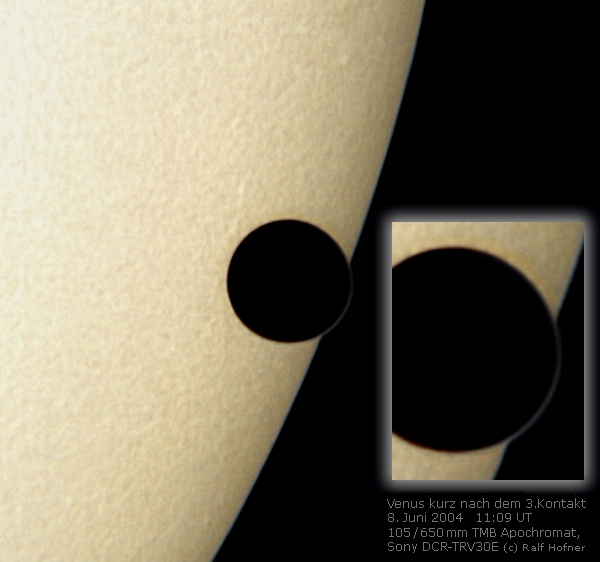 Venustransit 2004. &copy; Ralf Hofner